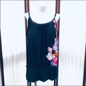 Floral Tankini Swim Top Size 34